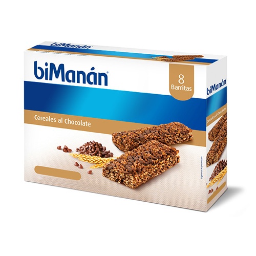 Bimanan barrita cereales al cacao c/ chocochips (31 g 8 bar)