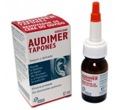 Audimer audiclean tapones solucion - limpieza oidos (12 ml)