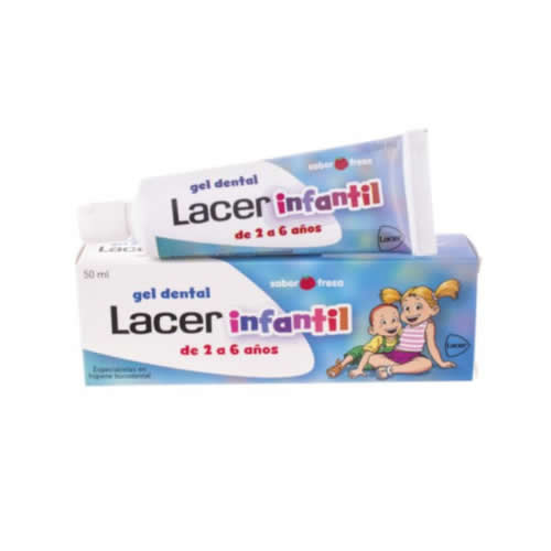 Lacer infantil gel dental (50 ml fresa)