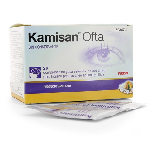 Kamisan ofta sin conservante higiene periocular - gasas algodon impregnadas en solucion (28 compresa