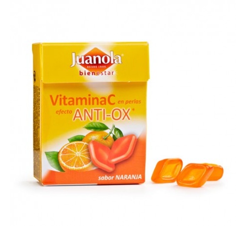 Juanola perlas naranja con vit c (25 g)