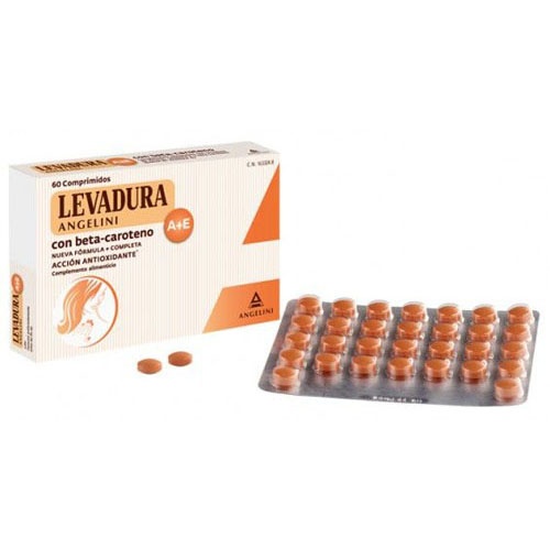 Levadura a+e y betacaroteno angelini 60 comp