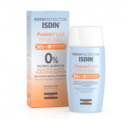 Fotoprotector isdin spf-50+ fusion fluid mineral (50 ml)