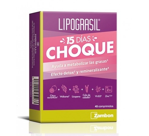 Lipograsil 15 dias choque (45 comp)