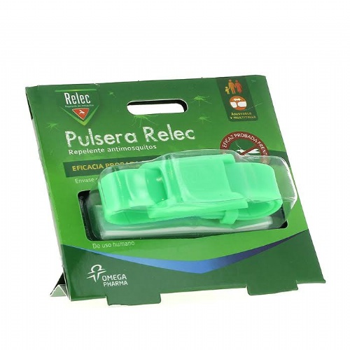 Relec pulsera antimosquitos repelente (color verde)