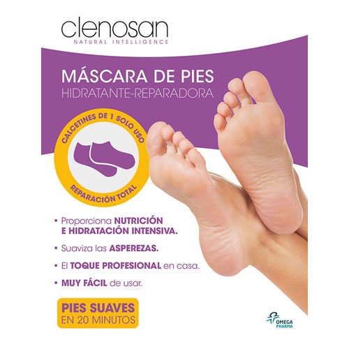 CLENOSAN MASCARA PIES HIDRATANTE-REPARADORA (2 CALCETINES UN SOLO USO)