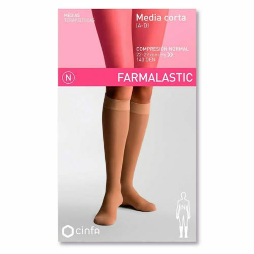 Media corta (a-d) comp normal - farmalastic (negra t- reina plus)