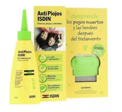 Isdin antipiojos pack gel con lendrera