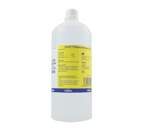 Solucion fisiologica para lavado tiedra (1000 ml)