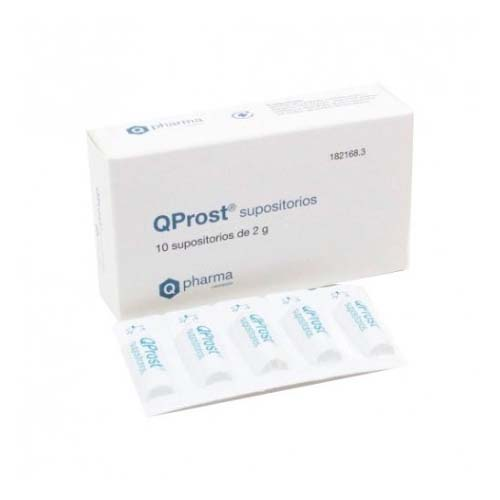 Qprost supositorios (10 supos)