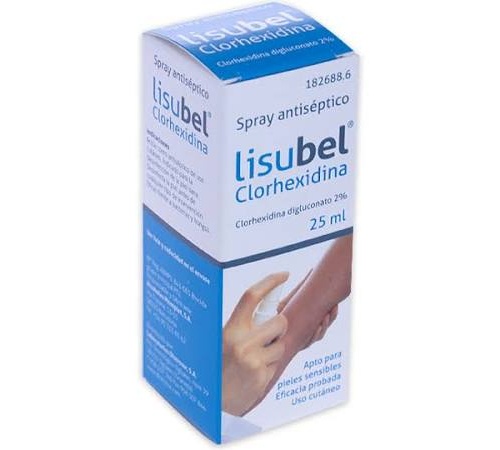 Lisubel clorhexidina 2 % (pulverizador 25 ml)