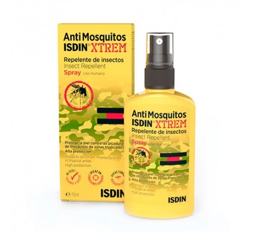 Antimosquitos isdin xtrem spray - repelente de insectos (75 ml)