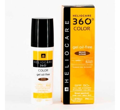 Heliocare 360º spf 50+ color gel oil-free - protector solar (bronze intense 50 ml)