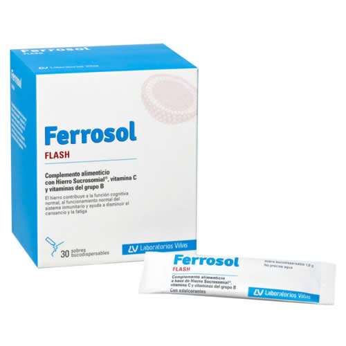 Ferrosol flash  30 sob bucodispersables