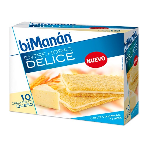 Bimanan entre horas crackers de queso (200 g 10 u)