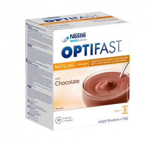 Optifast natillas (54 g 9 sobres cacao)