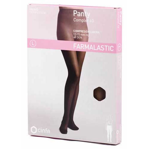 Panty comp ligera - farmalastic 40 den (camel t- med)