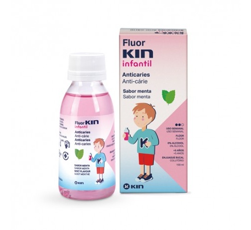 Fluor kin infantil colutorio semanal 0,2 (100 ml)