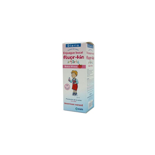 Fluor kin infantil enjuague bucal (fresa 500 ml)