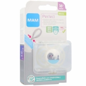 Chupete silicona fisiologico - mam perfect (+ 16 meses 1 unidad color verde)