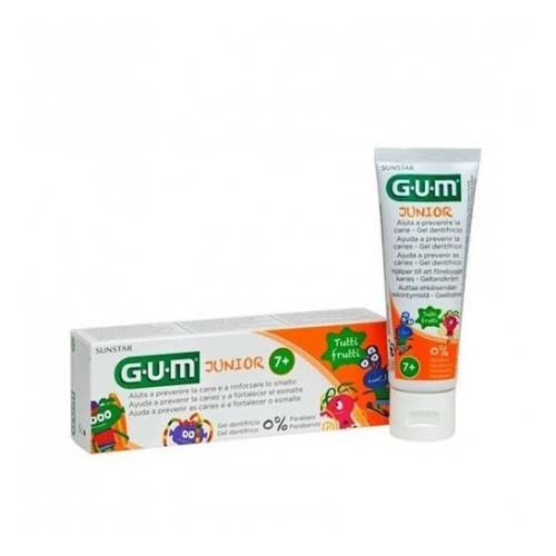 Gum junior gel dentrifico (1 envase 50 ml sabor fresa)