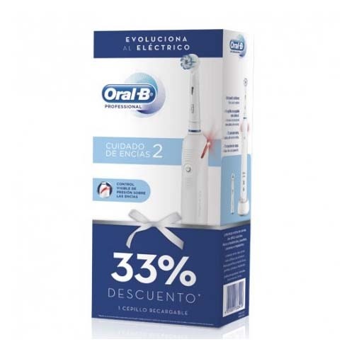 Cepillo dental electrico - oral-b professional 2 cuidado de encias (pack ahorro recargable)