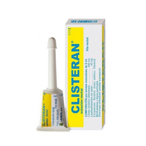 CLISTERAN 450 MG/45MG SOLUCION RECTAL , 1 enema de 5 ml