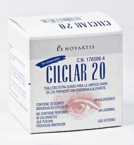 Cilclar 20 toallitas