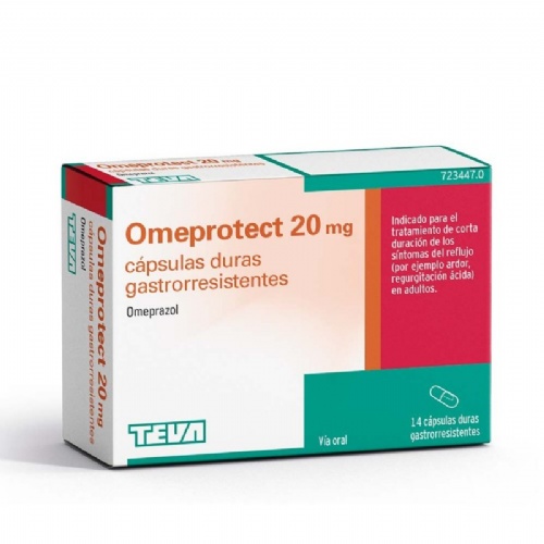 OMEPROTECT 20 mg CAPSULAS DURAS GASTRORRESISTENTES, 14 cápsulas (frasco)