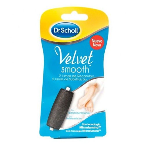 Dr scholl velvet smooth - lima electronica recambio (2 recambios)