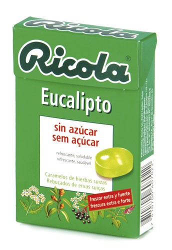 Ricola caramelos sin azucar (1 envase 50 g sabor eucaliptus)