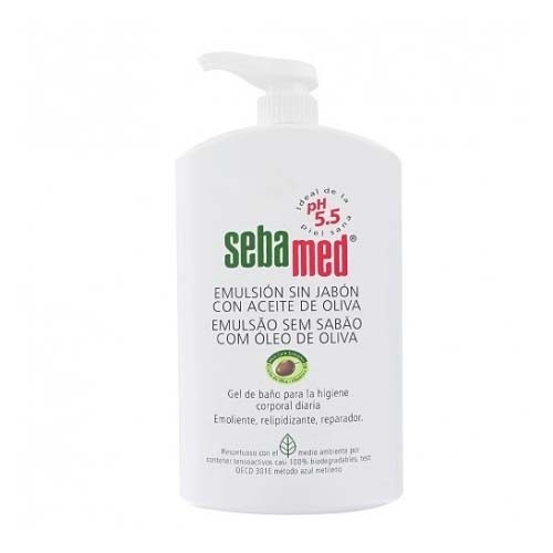 Sebamed emulsion sin jabon con aceite de oliva (1 envase 750 ml)