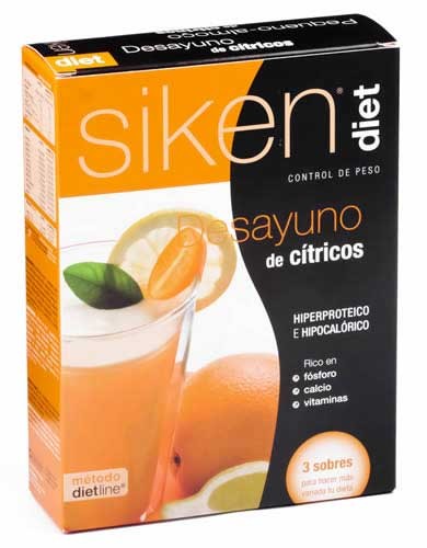 Siken diet desayuno de citricos (25 g 3 sobres)