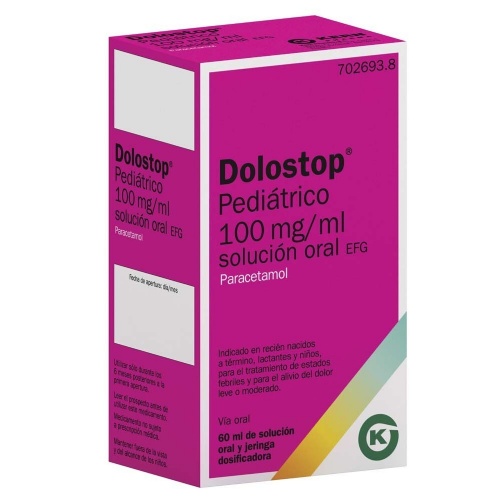 DOLOSTOP PEDIÁTRICO 100 MG/ML SOLUCION ORAL , 60 ml