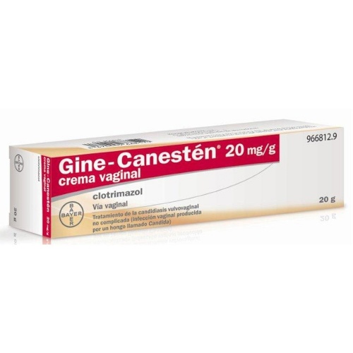 GINE-CANESTEN 20 mg/g CREMA VAGINAL , 1 tubo de 20 g