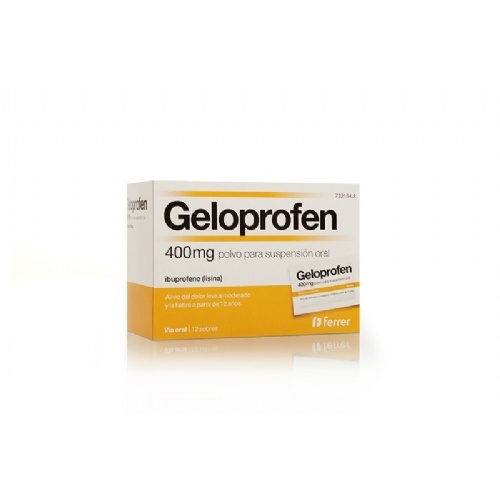 GELOPROFEN RAPID 400 MG POLVO PARA SUSPENSION ORAL 12 sobres