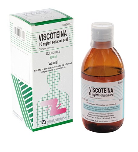 VISCOTEÍNA 50 mg/ml SOLUCIÓN ORAL , 1 frasco de 200 ml