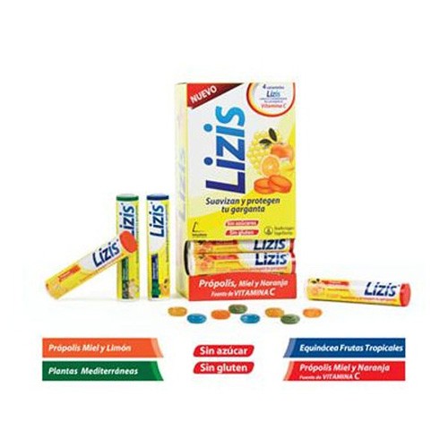 LIZIS PROPOLIS MIEL Y LIMON (12 CARAMELOS)