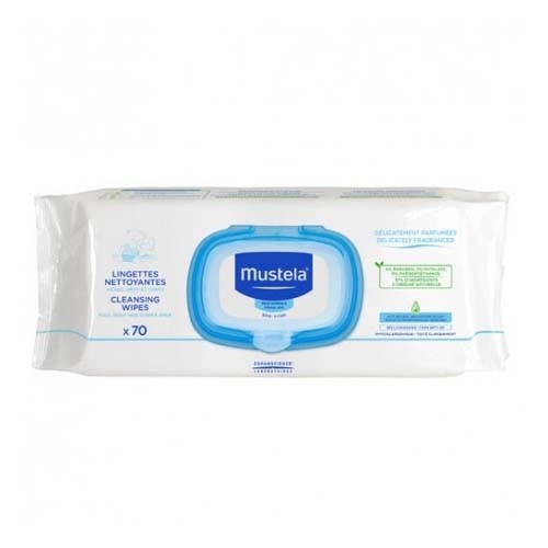 Mustela toallitas limpiadoras con perfume (70 toallitas recambio)