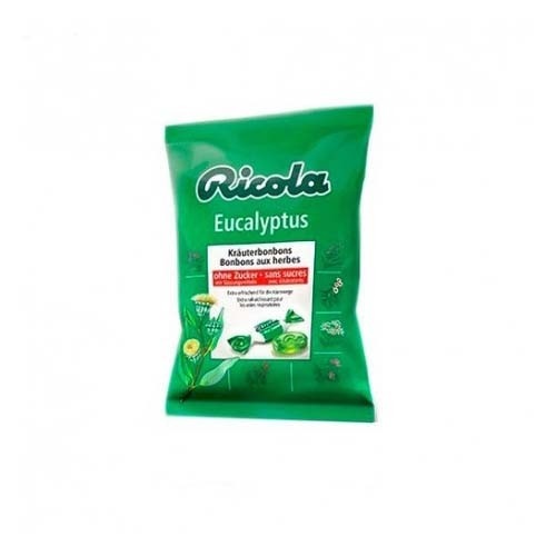 Ricola caramelos sin azucar (1 bolsa 70 g sabor eucaliptus)