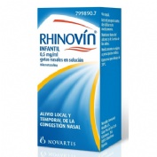 RHINOVÍN INFANTIL 0,5 MG/ML GOTAS NASALES EN SOLUCIÓN, 1 frasco de 10 ml