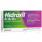 HIDROXIL B1-B6-B12 COMPRIMIDOS RECUBIERTOS CON PELICULA , 30 comprimidos